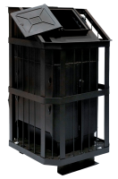 Банная печь с закрытой каменкой в Мозыре