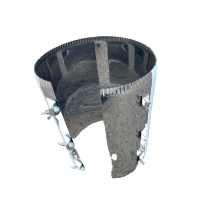 Хомут стяжной усиленный, нерж. ст. 430 в Мозыре