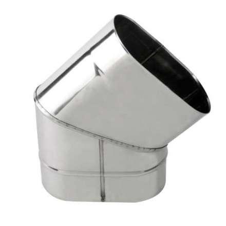 Колено овал. сечения (Отвод) 45 из нерж. ст. 304-1,0 мм, вертикаль. купить в Мозыре