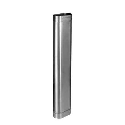 Труба овал. сечения (вставка) L-1000 мм из нерж. ст. 430-0,8 мм купить в Мозыре