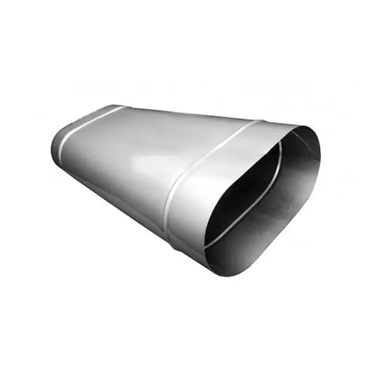 Труба овал. сечения (вставка) L-250 мм из нерж. ст. 430-0,8 мм купить в Мозыре