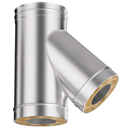 Сэндвич-тройник 45 из нерж. ст. 304-430 0,5-0,5 мм, утепл. 30 мм в Мозыре