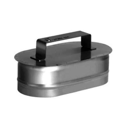 Заглушка овальная с ручкой из нерж. стали 304-0,5 мм купить в Мозыре