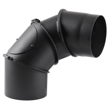 Дымоходное колено (отвод) KAISER PIPES (2мм) 4-сегментное, поворотное 180° в Мозыре