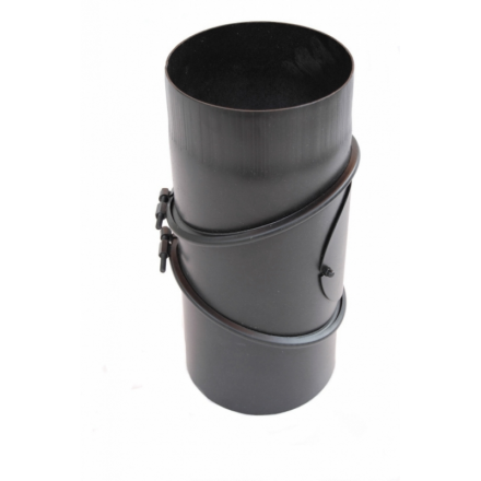 Дымоходное колено (отвод) KAISER PIPES (2мм) трёх-сегментное, поворотное 90° в Мозыре