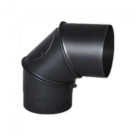 Дымоходное колено (отвод) KAISER PIPES (2мм) трёх-сегментное, поворотное 90° в Мозыре