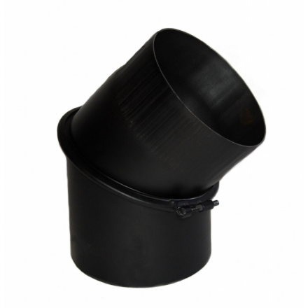 Дымоходное колено (отвод) KAISER PIPES (2мм) сегментное, поворотное 45° в Мозыре
