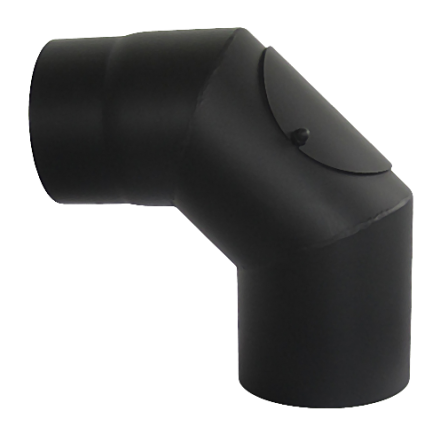 Отвод 90° с ревизией КПД ЧЕРНЫЙ купить в Мозыре