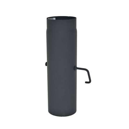 Труба с шибером 500 мм КПД ЧЕРНЫЙ фото в Мозыре