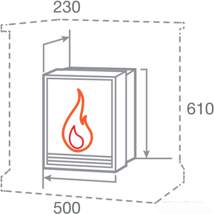 Электрокамин RealFlame FOBOS-S LUX BR в Мозыре