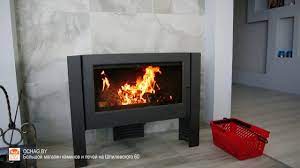 Купить Печь-камин Invicta Itaya в интерьере чугунная в Мозыре в Мозыре