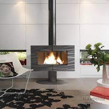 Купить Печь-камин Invicta Symphonia в интерьере чугунная в Мозыре в Мозыре