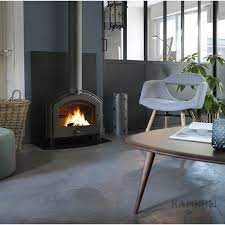 Купить Печь-камин Invicta Stimo в интерьере чугунная в Мозыре в Мозыре