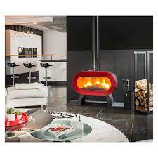 Купить Печь-камин Invicta Fifty Sur Pied в интерьере чугунная в Мозыре в Мозыре