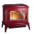 Купить Печь-камин Invicta Bradford красная эмаль в интерьере чугунная в Мозыре в Мозыре