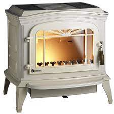 Купить Печь-камин Invicta Bradford белая эмаль в интерьере чугунная в Мозыре в Мозыре