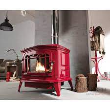 Купить Печь-камин Invicta Bradford белая эмаль в интерьере чугунная в Мозыре в Мозыре