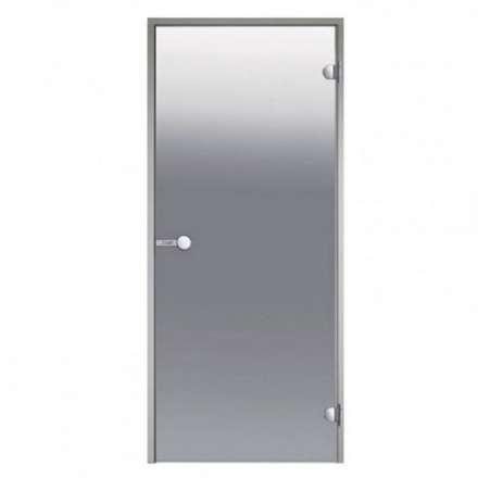 Дверь для бани стеклянная Harvia 7/19 коробка алюминий, стекло сатин в Мозыре