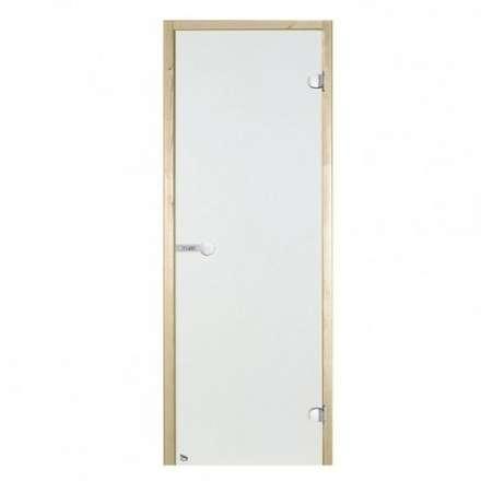 Дверь для бани стеклянная Harvia 7/19 коробка сосна, прозрачная в Мозыре