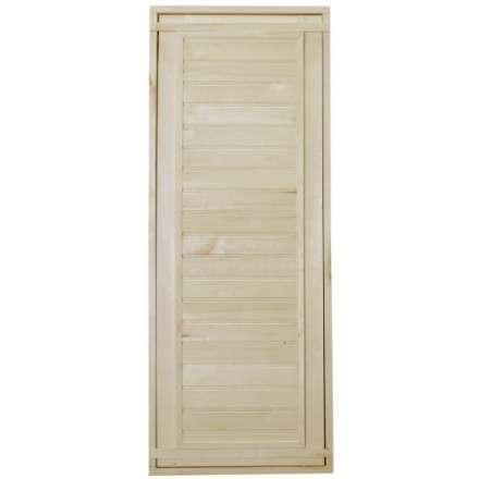 Дверь для бани ComfortProm 700x1800 осина деревянная глухая с фольгой купить в Мозыре