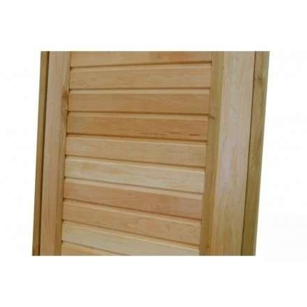 Дверь для бани ComfortProm 800x1900 ольха деревянная глухая с фольгой в Мозыре