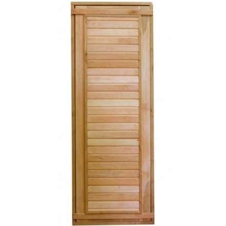 Дверь для бани ComfortProm 700x1800 ольха деревянная глухая с фольгой купить в Мозыре