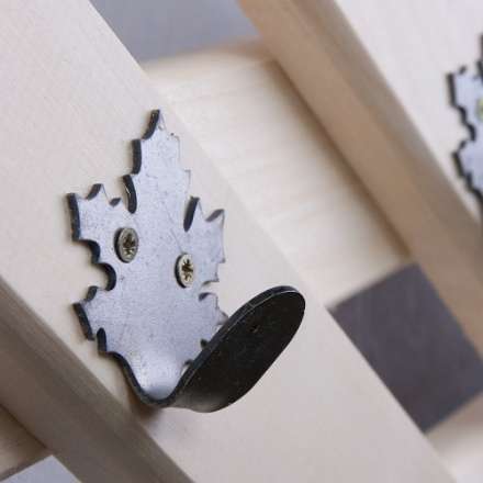 Вешалка Ромб с 5-ю железными кленовыми крючками в Мозыре