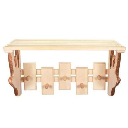 Полка-вешалка 5 крючков резная в Мозыре