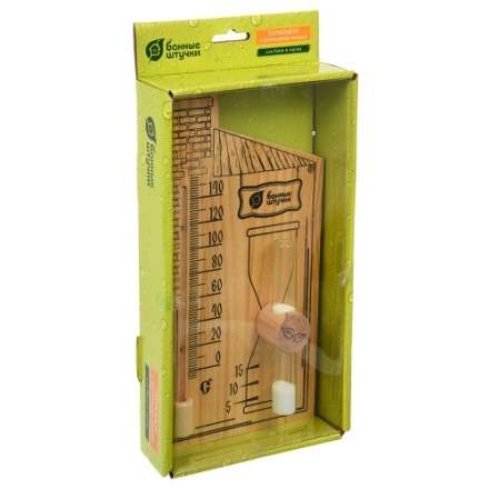 Термометр с песочными часами для бани и сауны 18036 в Мозыре