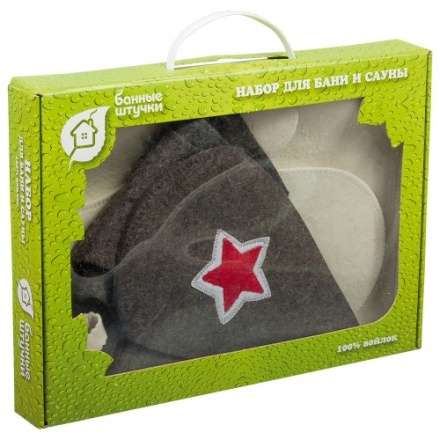 Набор из 3-х предметов (шапка Будёновка, рукавица, коврик) 41096 в Мозыре
