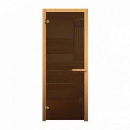 Стеклянная дверь для бани Fireway бронза 1900*700 (стекло 8 мм, 2 петли) купить в Мозыре