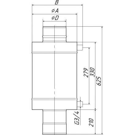Теплообменник Термофор КОСТАКАН 8 л самоварного типа в Мозыре