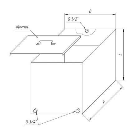Бак Ferrum Комфорт для теплообменника 90 л в Мозыре