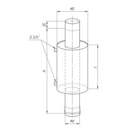 Бак Ferrum Комфорт для печи с водяным контуром 7 л в Мозыре
