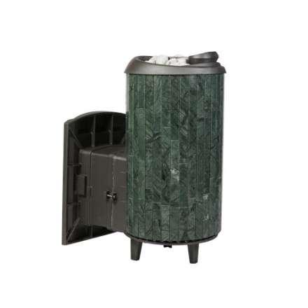 Печь банная ProMetall Атмосфера L+ в ламелях Верде Гватемала наборный рисунок в Мозыре