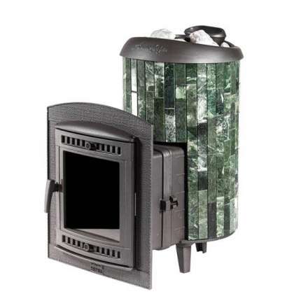 Печь банная ProMetall Атмосфера XL+ в ламелях из натурального камня Змеевик Амазонка бай фото в Мозыре