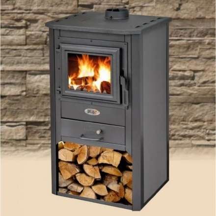 Печь-камин Blist Oganj N чугунная дверца серая фото в Мозыре