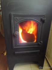 Недорогая печь-камин со стеклом ЭТНА (ДТ-4С) ? 115 мм для дома и дачи Амазонка бай фото в Мозыре