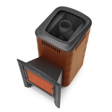 Печь для бани Термофор Тунгуска 2017 Inox Витра терракота фото в Мозыре