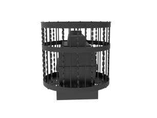 Чугунная банная печь Kennet Бастион 22 сетка витая в Мозыре