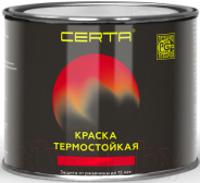 Краска термостойкая антикоррозионная 0,4 кг Черная CERTA в Мозыре