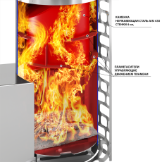 Печь для бани Эверест Steam Master 60 INOX (320М) в Мозыре