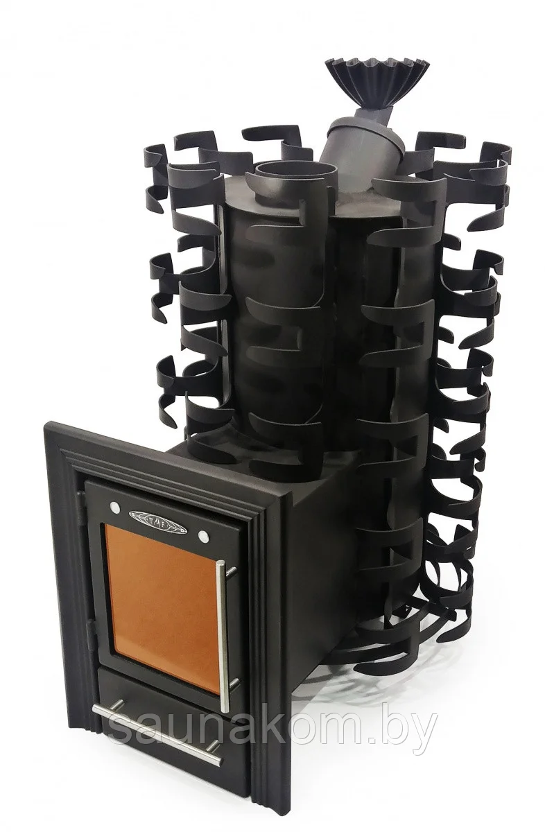 Печь для бани Семирамида Inox Люмина антрацит Амазонка бай фото в Мозыре