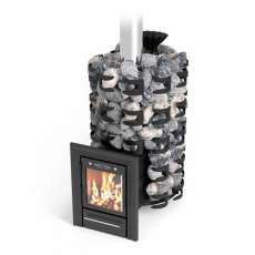 Печь для бани Семирамида Inox Люмина антрацит Амазонка бай фото в Мозыре