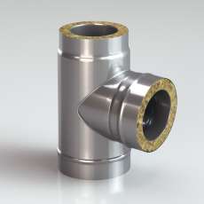 Сэндвич-тройник 90 из нерж. ст. 430/430-0,5/0,5 утеп. 50 мм купить в Мозыре