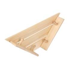 Полка-вешалка 4 крючка угловая,58*11*29 см купить в Мозыре