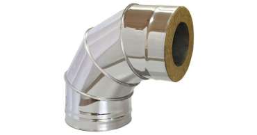 Сэндвич-колено Нерж+Нерж (AISI 430/0,8мм) 90* 4 секции купить в Мозыре