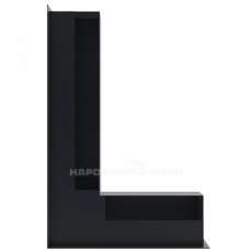 Решетка люфт угловая левая 400х600х90 (графит) в Мозыре