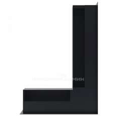 Решетка люфт угловая правая 547х766х90 (черная) в Мозыре