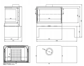 Печь-камин KFD STO MAX 14 3F Амазонка бай фото в Мозыре